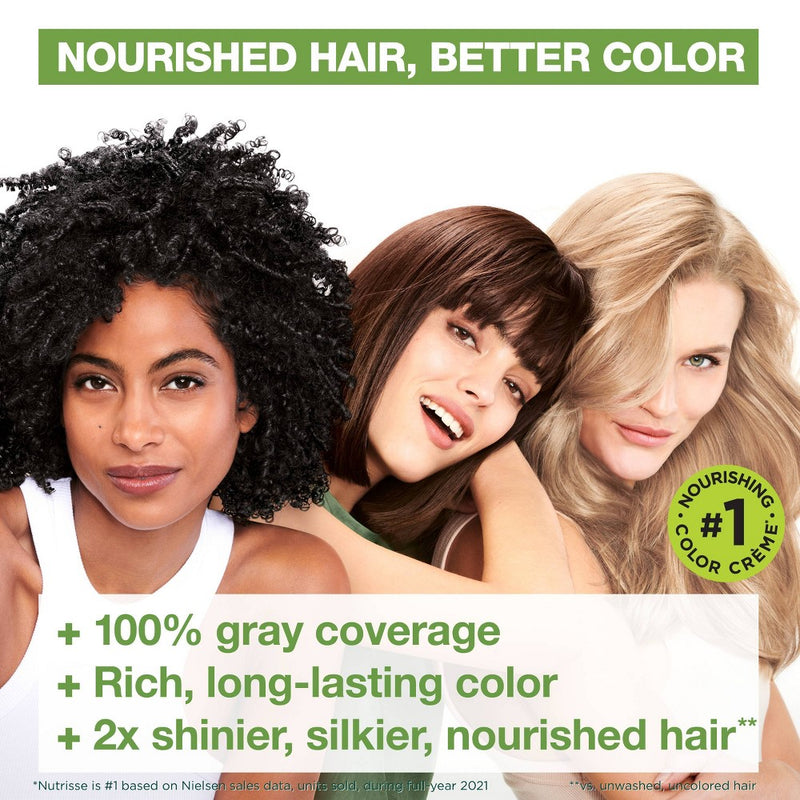 Garnier Nutrisse Nourishing Permanent Hair Color Creme - 50 Medium Natural Brown