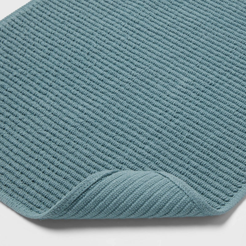 20"x30" Performance Plus Bath Mat Solid Aqua - Threshold