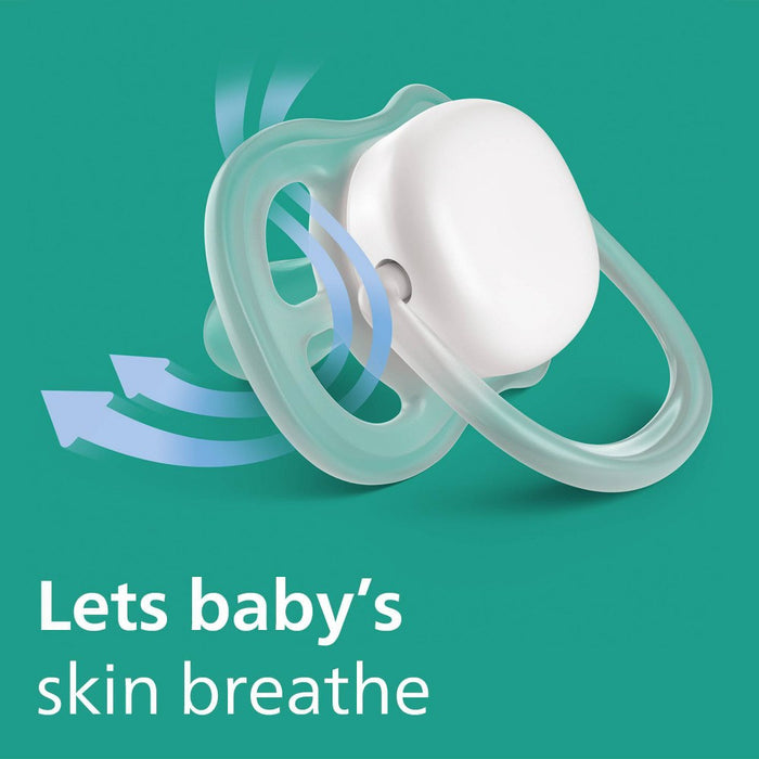Avent Philips Ultra Air Pacifier 0-6 Months - Smiling Sun/Blue Rainbow - 4pk