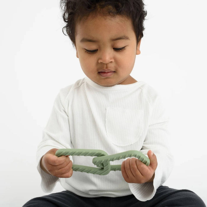 BooginHead Silicone Link Teether - Sage