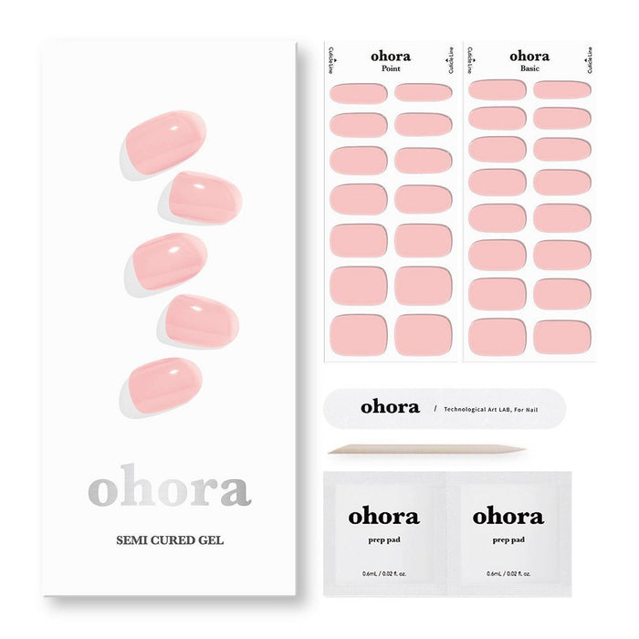Ohora Gel Nail Art Basic Line - Tender Pink - 30pc