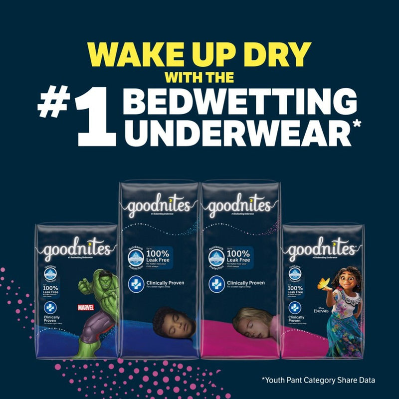 Goodnites Girls' Nighttime Bedwetting Underwear Size XL - 28ct