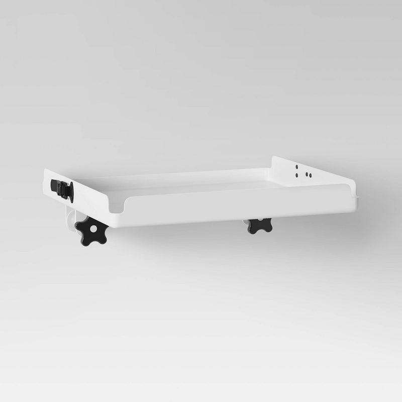 Fold Down Loft Tray Nightstand White - Room Essentials
