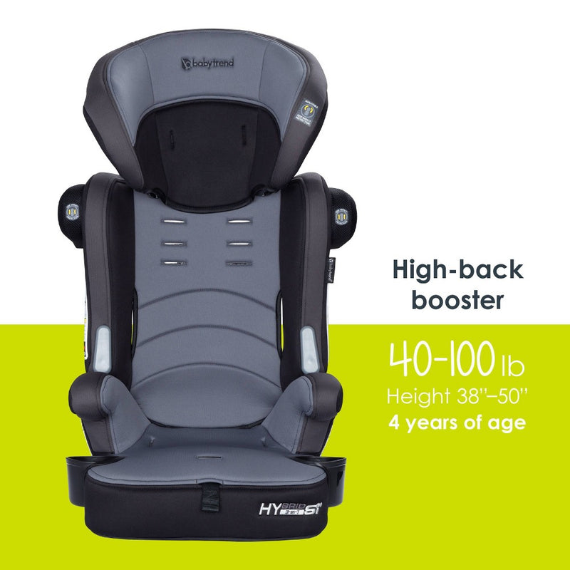 AS IS-NO BOX-Baby Trend Hybrid SI 3-in-1 Combination Booster Seat with Side Impact Protection - Madrid Black (LOCAL PICKUP ONLY)