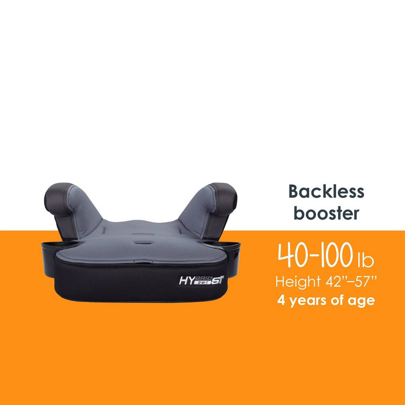 AS IS-NO BOX-Baby Trend Hybrid SI 3-in-1 Combination Booster Seat with Side Impact Protection - Madrid Black (LOCAL PICKUP ONLY)