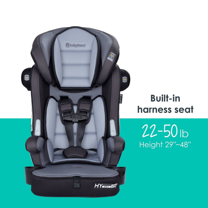 AS IS-NO BOX-Baby Trend Hybrid SI 3-in-1 Combination Booster Seat with Side Impact Protection - Madrid Black (LOCAL PICKUP ONLY)