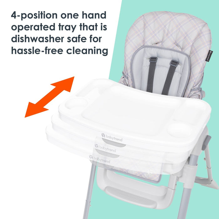 Baby Trend Everlast 7-in-1 High Chair - Madrid Plaid2 (LOCAL PICKUP ONLY)