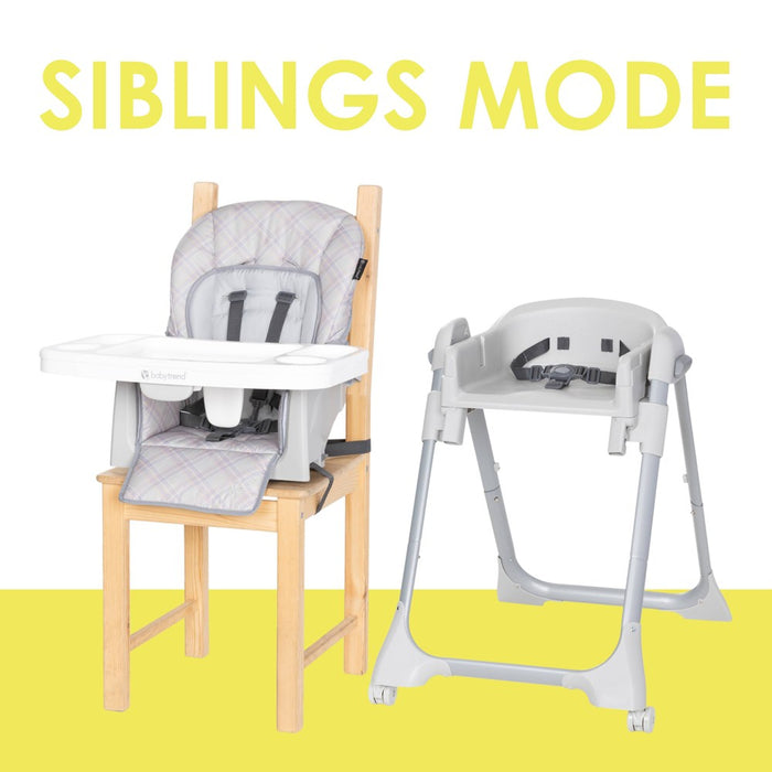 Baby Trend Everlast 7-in-1 High Chair - Madrid Plaid2 (LOCAL PICKUP ONLY)
