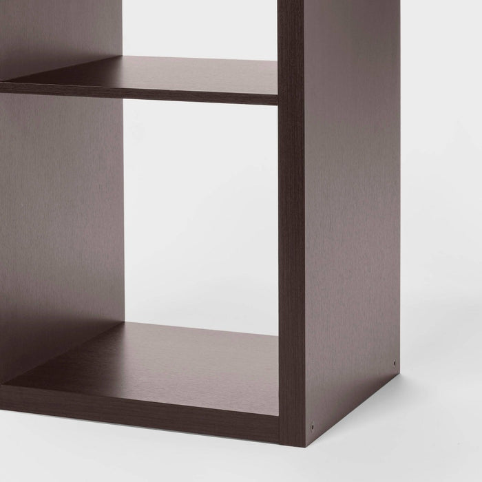 2 Cube Organizer Espresso - Brightroom: Versatile Bookshelf, Anti-Tip, Fits 13" Bins (LOCAL PICKUP ONLY)