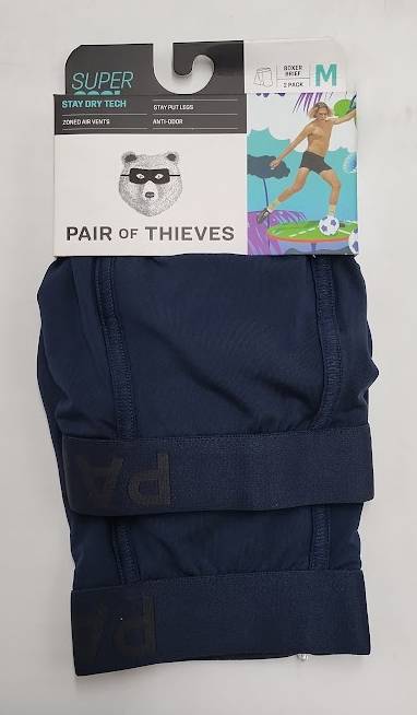 Pair of Thieves Men's SuperCool Boxer Briefs 2pk - Blue MEDIUM