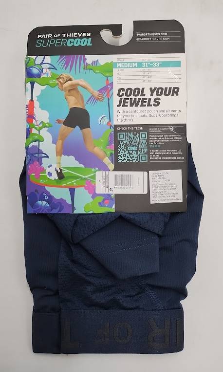 Pair of Thieves Men's SuperCool Boxer Briefs 2pk - Blue MEDIUM