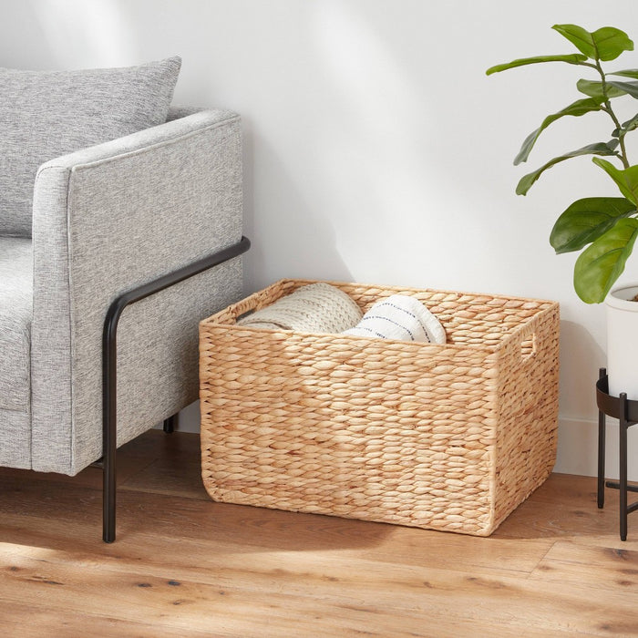 XL Woven Water Hyacinth Basket - Brightroom
