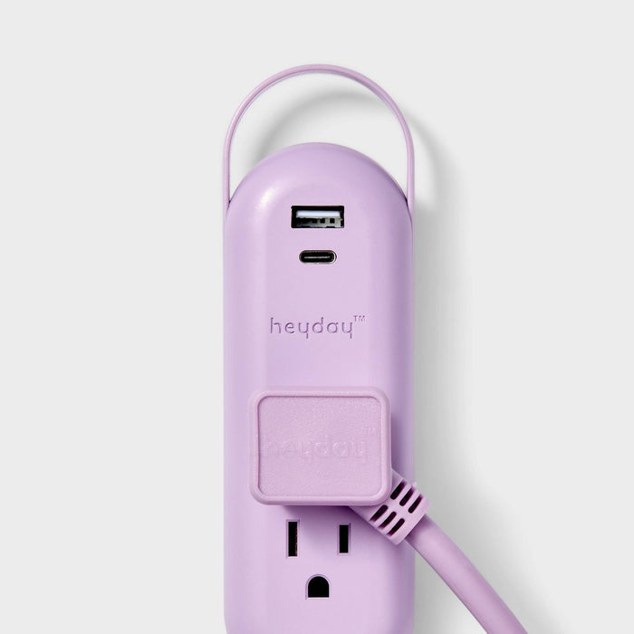 6' Indoor Cord with USB Purple - Heyday
