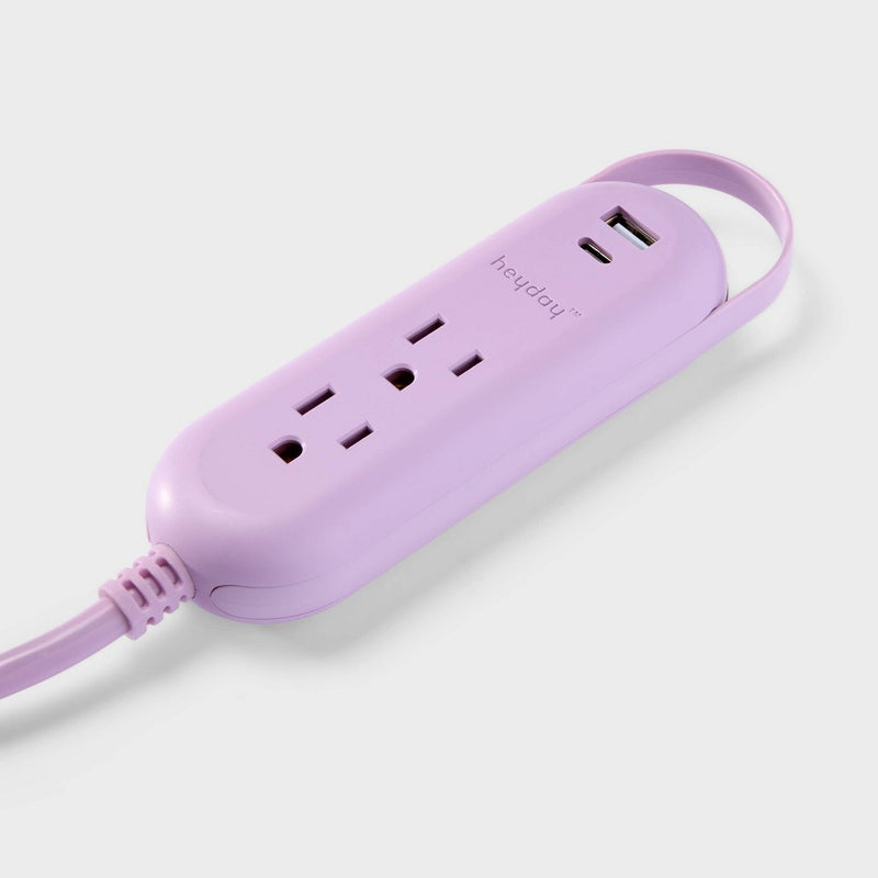 6' Indoor Cord with USB Purple - Heyday