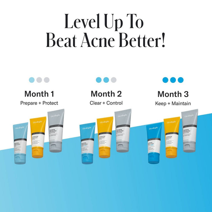 Geologie Clear System Month 2 / Level 2 Acne Treatment & Skincare Set - 3pc