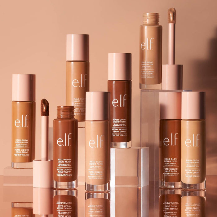 e.l.f. Halo Glow Liquid Filter Highlighter - 5 Medium/Tan - 1.06 fl oz