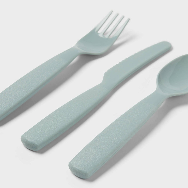 Kids' 18pc Plastic Flatware set - Pillowfort