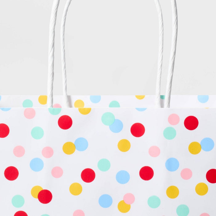 White Dots Small Gift Bag - Spritz