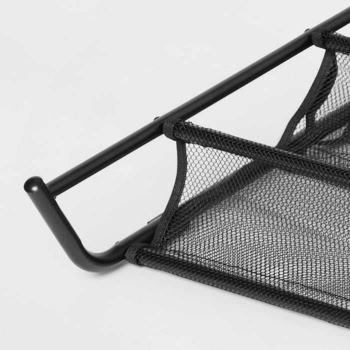 Mesh Underbed Shoe Storage Black - Brightroom