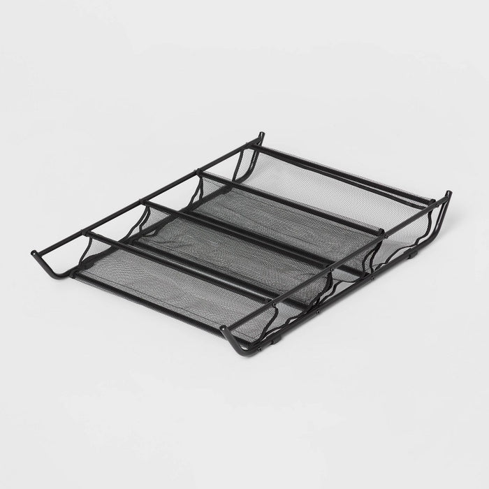Mesh Underbed Shoe Storage Black - Brightroom