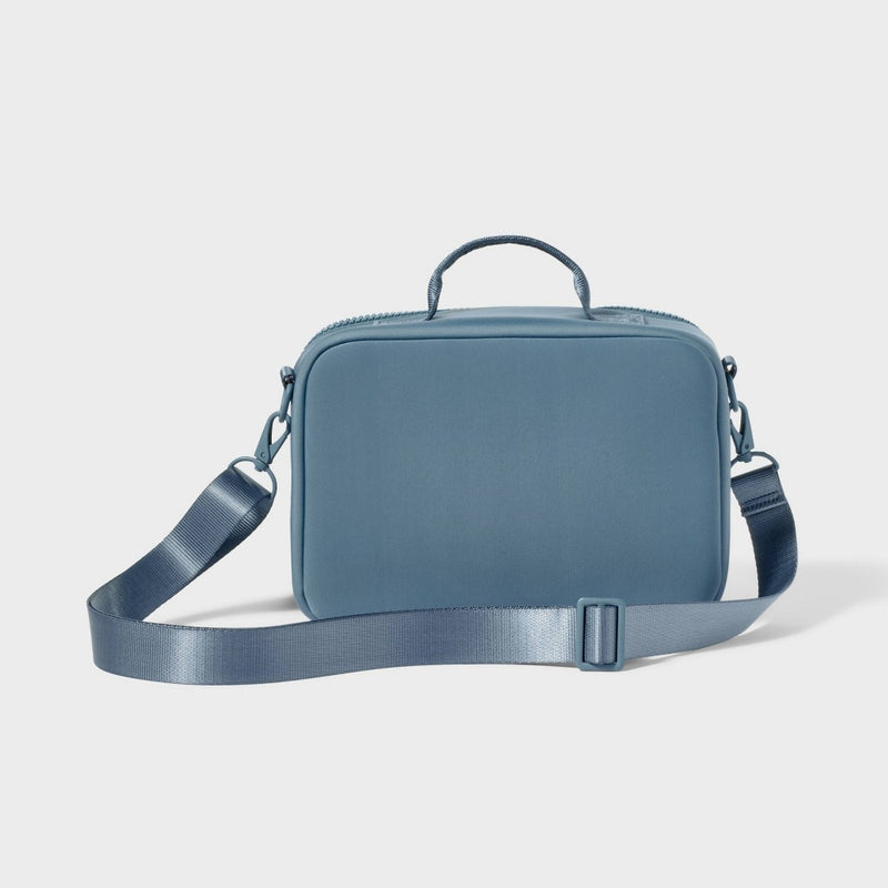 Faux Neoprene Lunch Bag Dusty Navy - All In Motion?