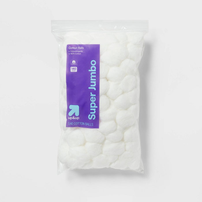 Super Jumbo Cotton Balls - 140ct - up & up