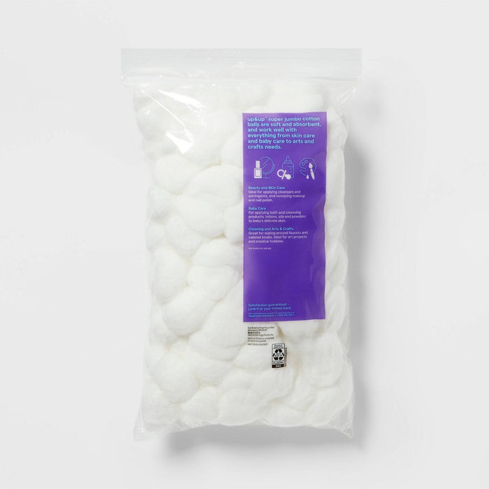 Super Jumbo Cotton Balls - 140ct - up & up