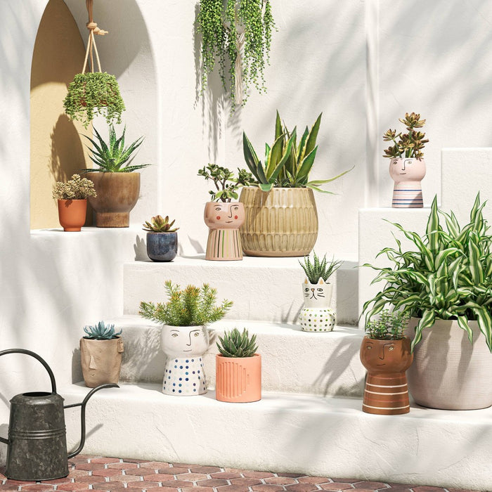 3.98" Wide Terracotta Outdoor Planter - Threshold
