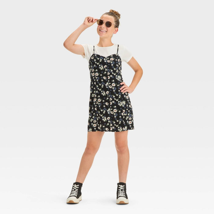 Girls' Metal Round Sunglasses - art class Gold