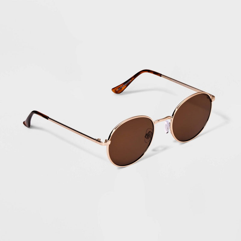 Girls' Metal Round Sunglasses - art class Gold