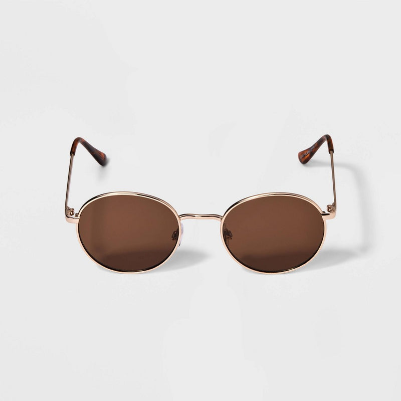 Girls' Metal Round Sunglasses - art class Gold