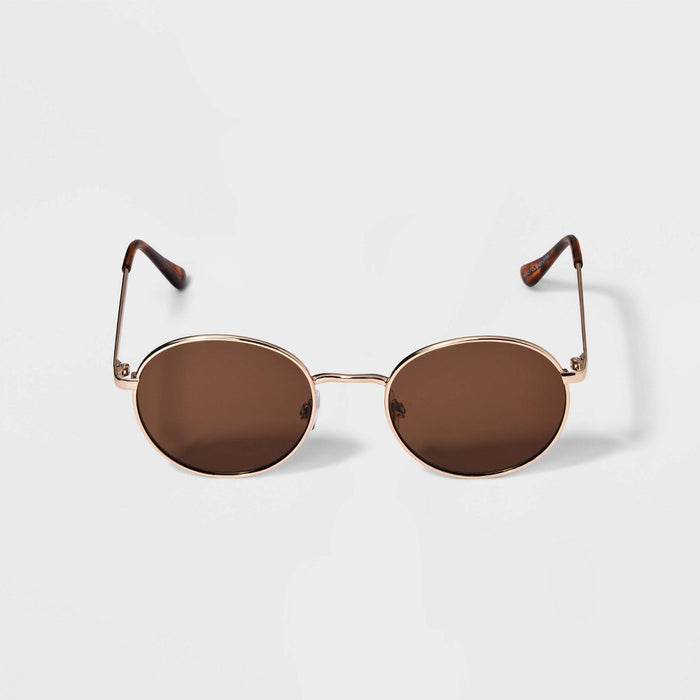 Girls' Metal Round Sunglasses - art class Gold
