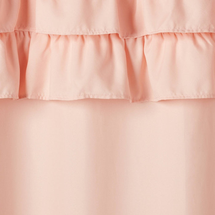 84" Ruffle Blackout Kids' Curtain Panel Pink - Pillowfort