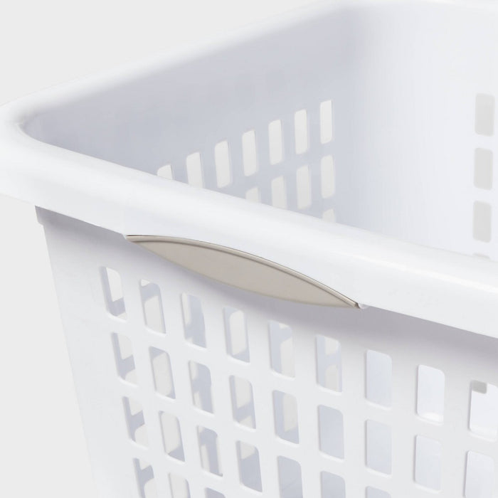 1.5bu Plastic Square Laundry Basket - Brightroom