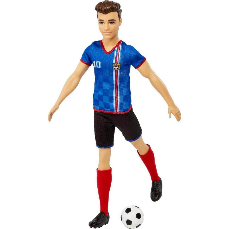 Barbie Ken Soccer Doll - Blue #10 Uniform