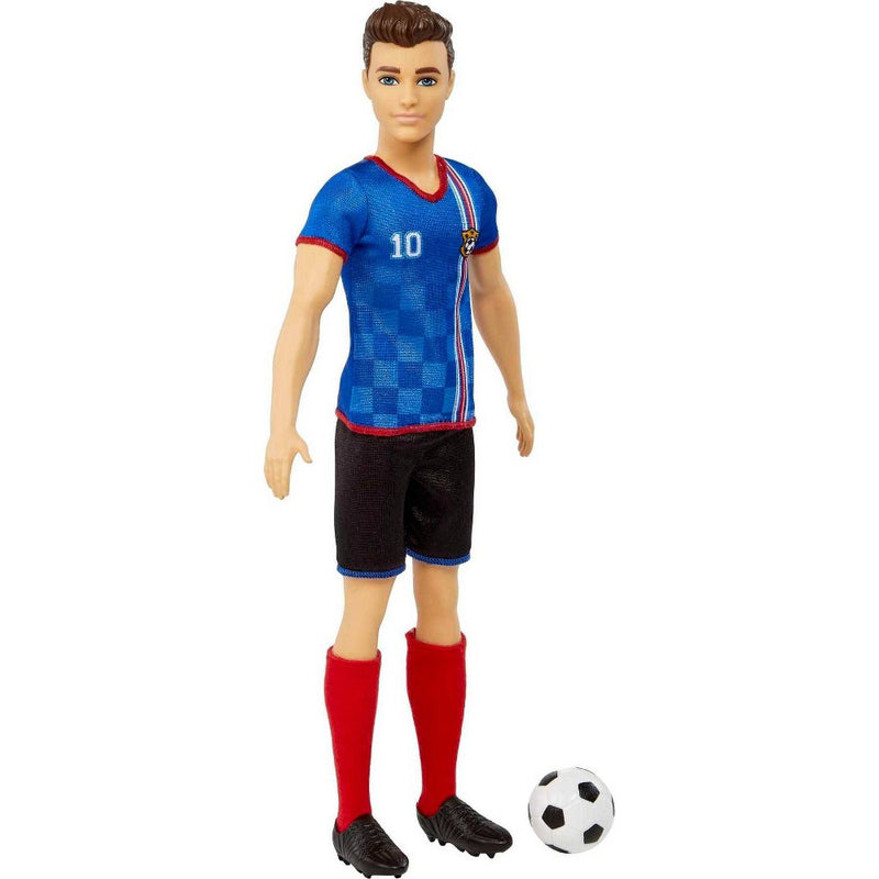 Barbie Ken Soccer Doll - Blue #10 Uniform