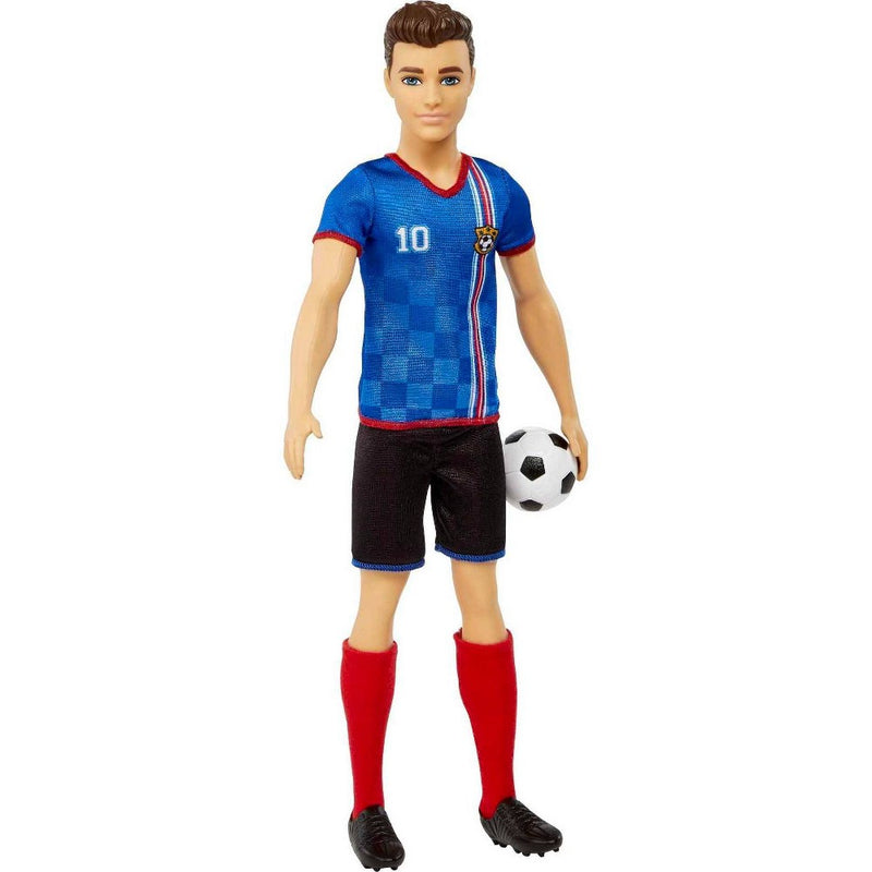 Barbie Ken Soccer Doll - Blue #10 Uniform