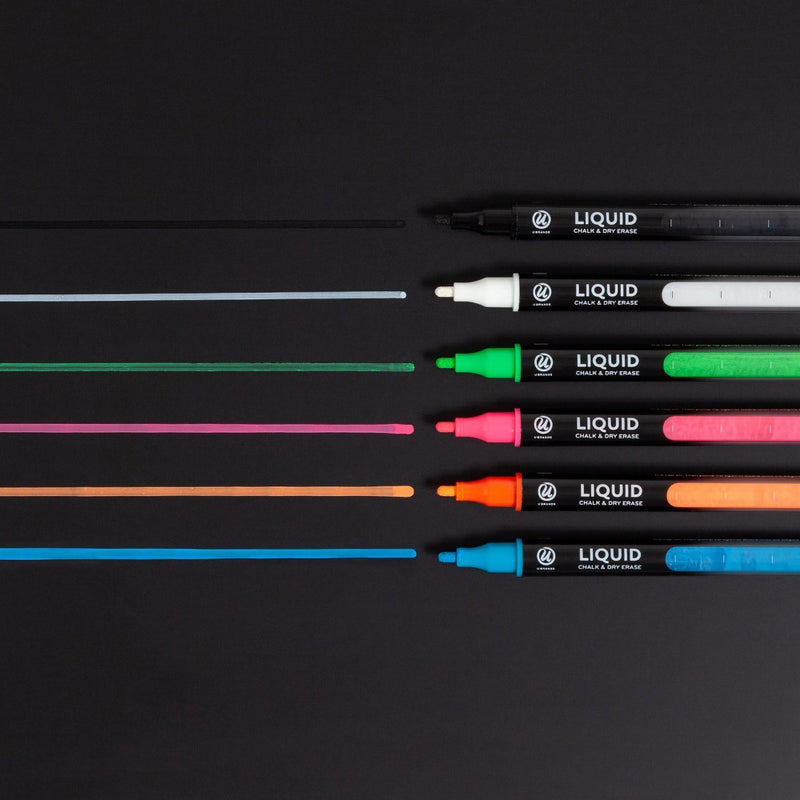 U Brands 6ct Liquid Chalk & Dry Erase Markers