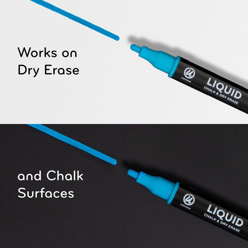 U Brands 6ct Liquid Chalk & Dry Erase Markers