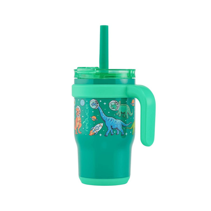 Reduce 14oz Coldee Vacuum insulted Stainless Steel Straw Tumbler Bright Green