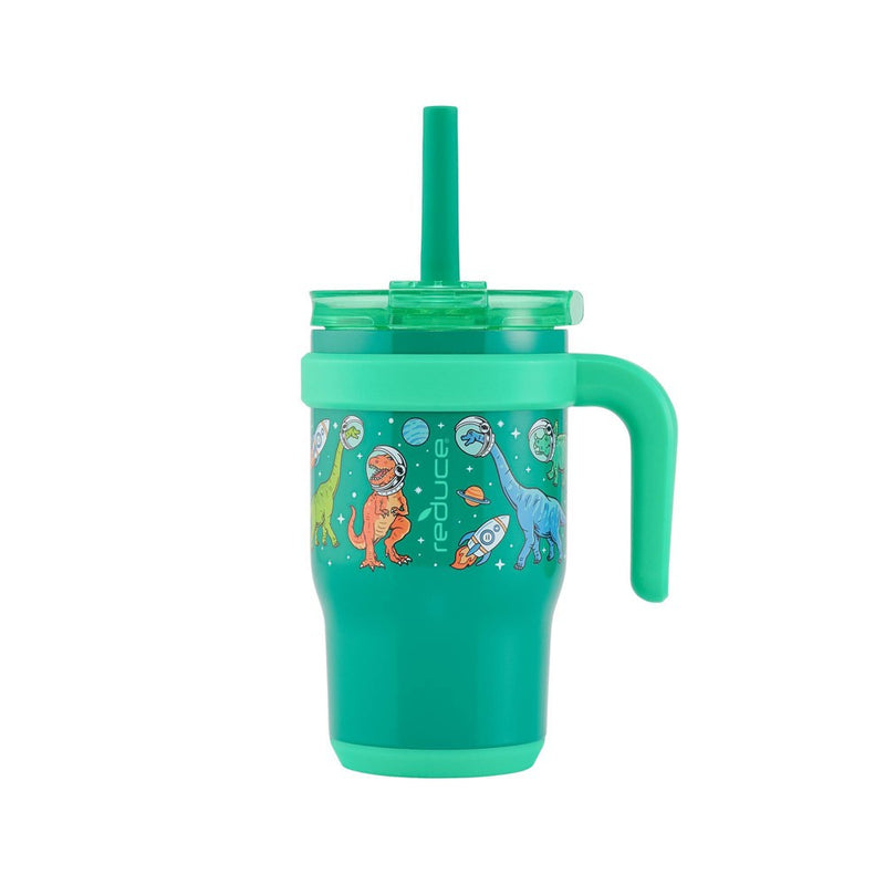 Reduce 14oz Coldee Vacuum insulted Stainless Steel Straw Tumbler Bright Green