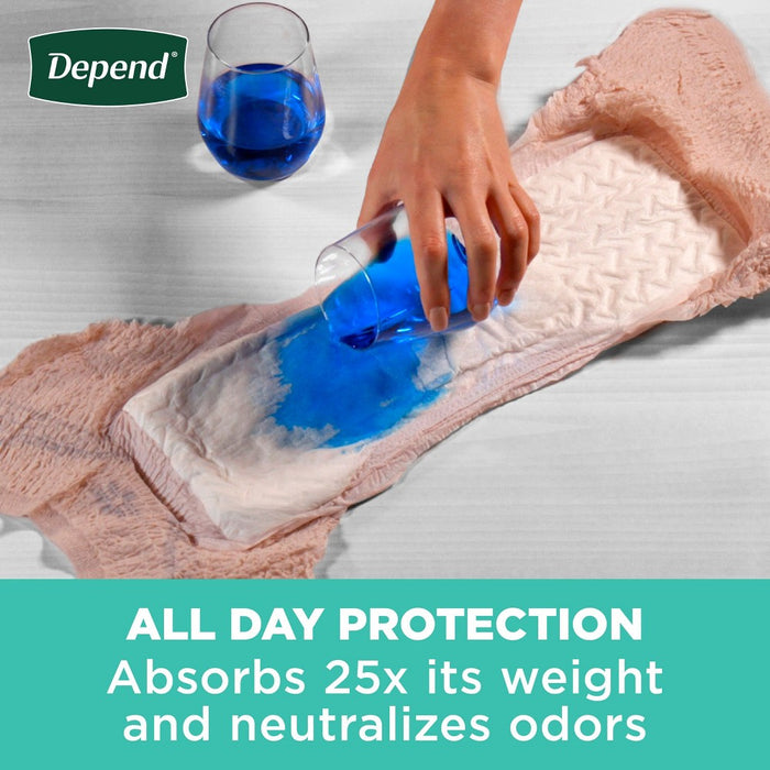 Depend Fresh Protection Adult Incontinence & Postpartum Underwear for Women - Maximum Absorbency - XXL - Blush - 22ct