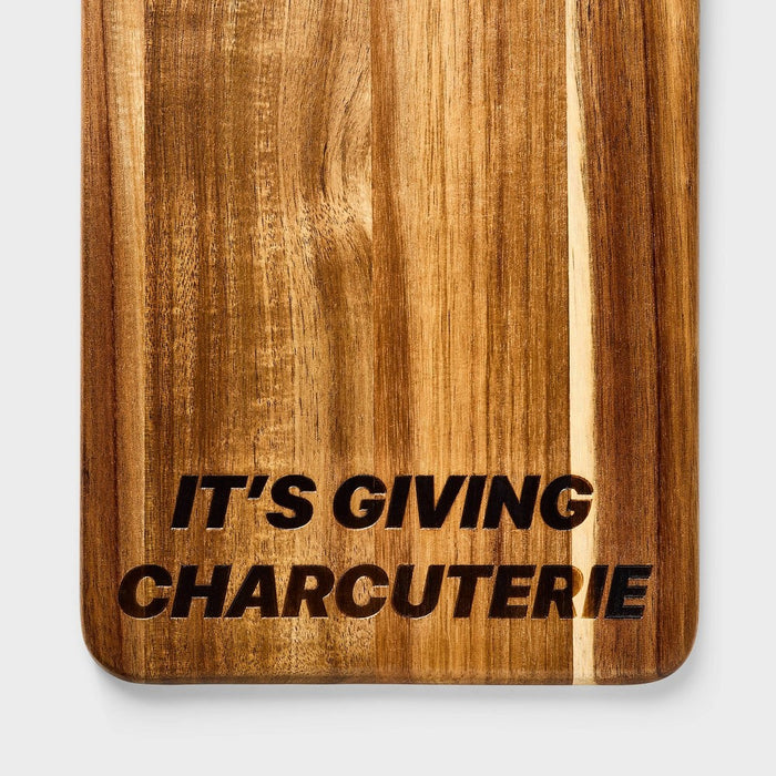 7.48"x0.59" It's Giving Charcuterie Wood Board - Pride