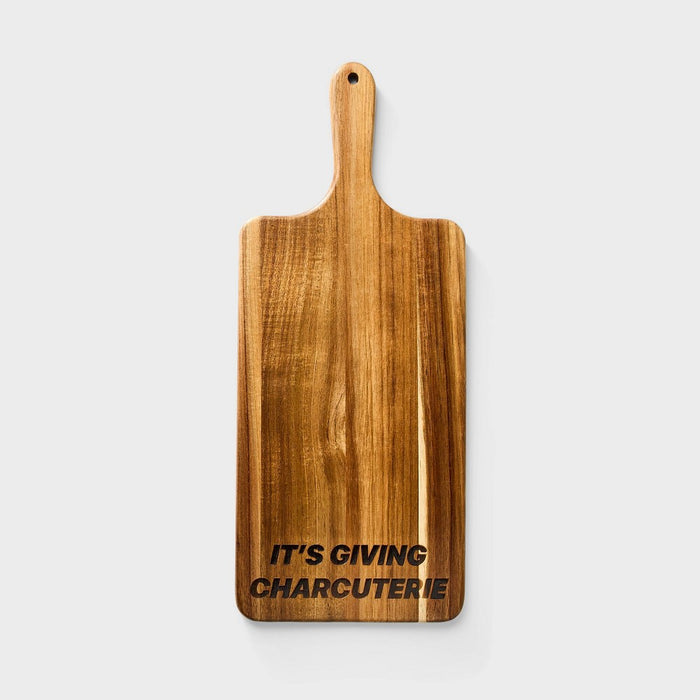 7.48"x0.59" It's Giving Charcuterie Wood Board - Pride
