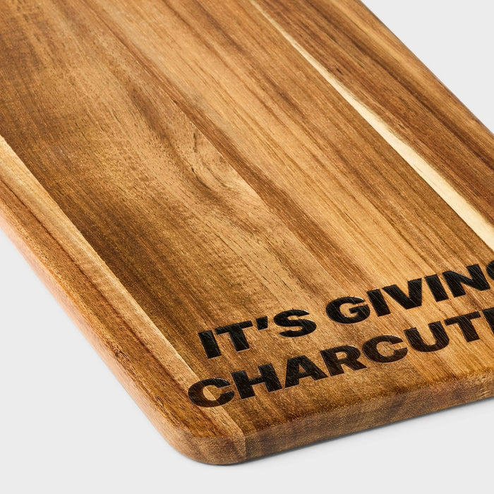 7.48"x0.59" It's Giving Charcuterie Wood Board - Pride