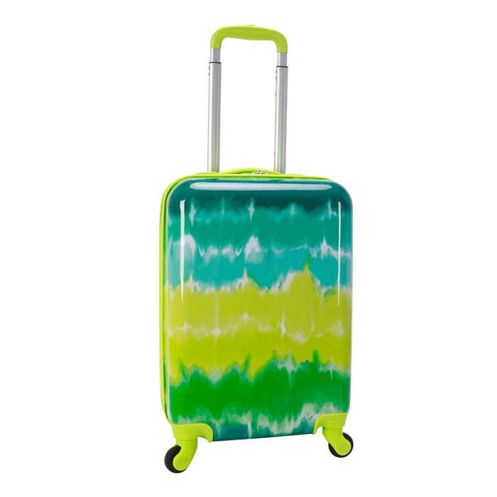 Crckt Kids' Hardside Carry On Spinner Suitcase - Green Tie Dye (LOCAL PICKUP ONLY)