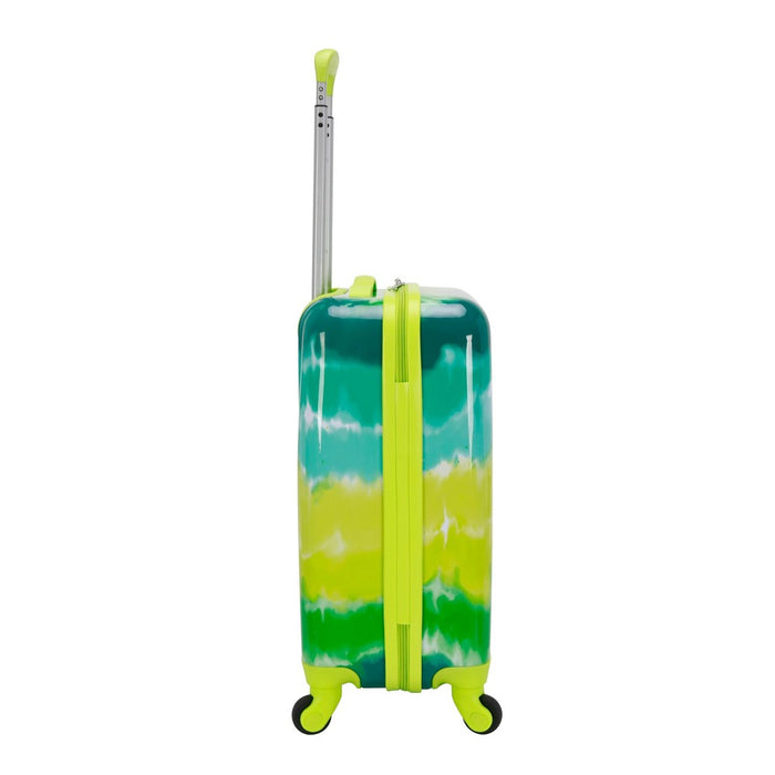 Crckt Kids' Hardside Carry On Spinner Suitcase - Green Tie Dye (LOCAL PICKUP ONLY)