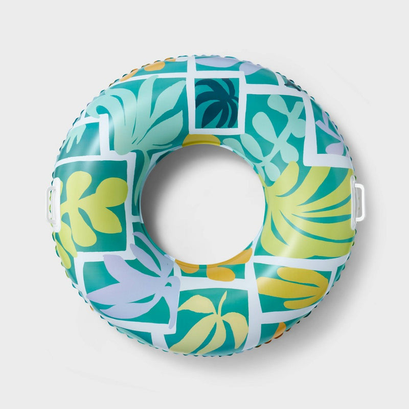 36" Inflatable Swim Tube Leaves - Sun Squad