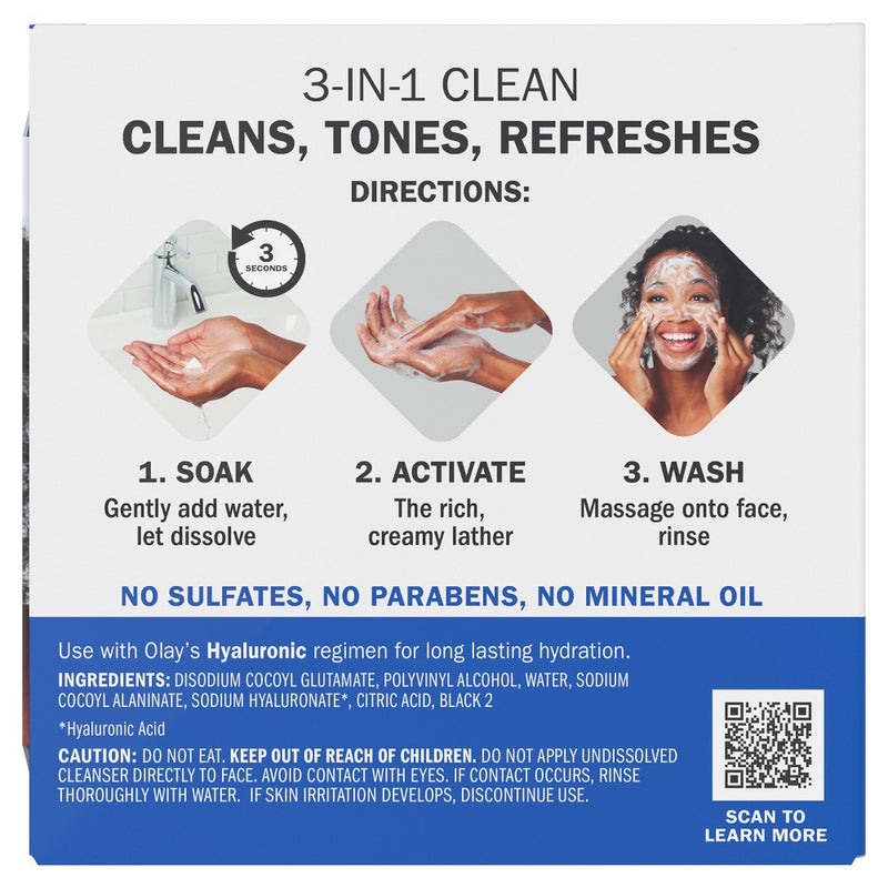 Olay Face Cleansing Melts with Hyaluronic Acid - 32ct