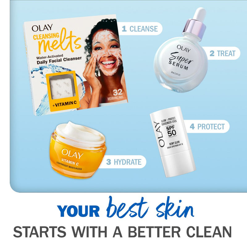 Olay Face Cleansing Melts with Vitamin C - 32ct